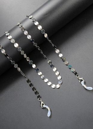 Ланцюжок для окулярів silver luxury 1 10284 сріблястий