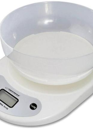 Весы кухонные с чашей esperanza eks007-coconut 5 кг