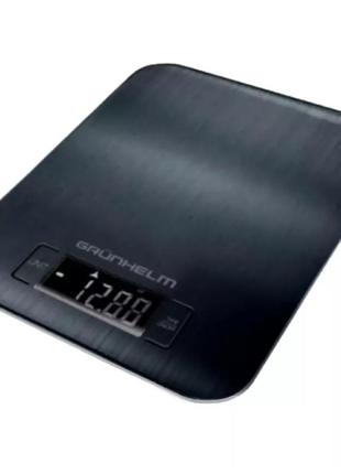 Весы кухонные grunhelm kes-045ub 5 кг черные