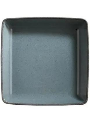 Блюдо квадратне kutahya pearl tan tan-19-ck-730-p-01 19.5х19.5 см синє