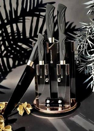 Набор ножей edenberg eb-11006-black 6 предметов черный