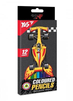 Набор цветных карандашей yes race legend 290671 12 цветов