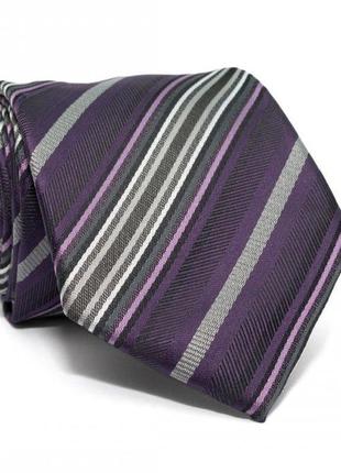 Краватка c&a чоловіча фіолетова в смужка ca-4080