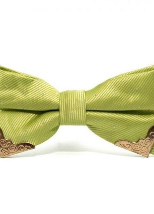 Краватка метелик gofin яблучно-зелена bb-5107