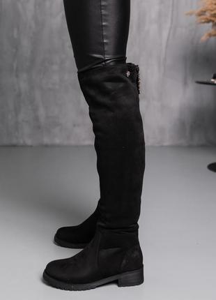 Ботфорти жіночі зимові fashion abu 3890 36 розмір 23,5 см чорний