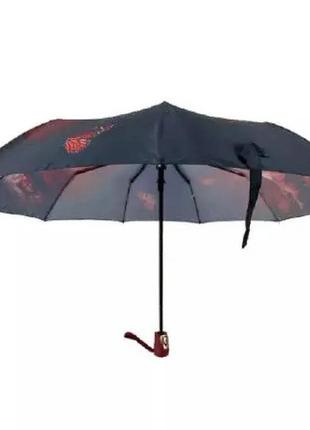 Зонт женский полуавтомат grunhelm uao-1005rh-18gw черный