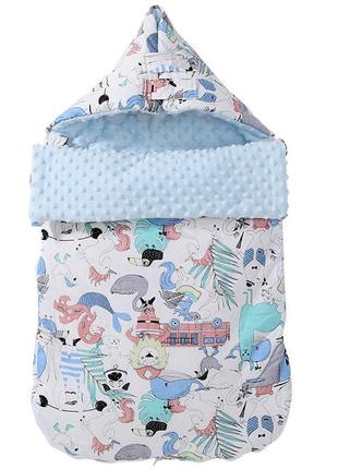 Конверт-одеяло lovely baby lesko j21 fairy world для малыша новорожденного на выписку (bbx)