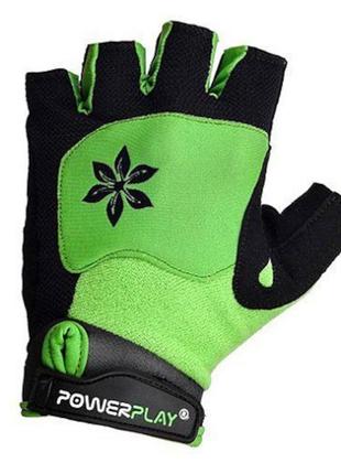 Велорукавички powerplay 5284 b, green xs