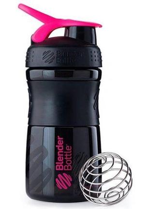 Шейкер blenderbottle sportmixer 590 мл, black pink