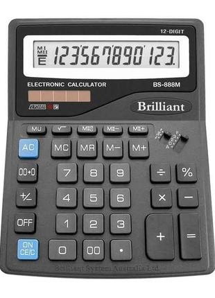 Калькулятор bs-888м 12р., 2-живл. тм brilliant