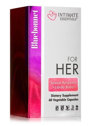 Натуральная добавка bluebonnet intimate essentials for her sexual response & libido boost, 60 вегакапсул