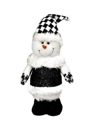 Фігура новорічна 45см snowman у ковпаку r30911 тм stenson