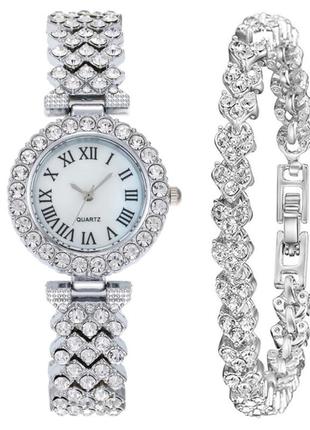 Жіночий наручний годинник cl queen silver