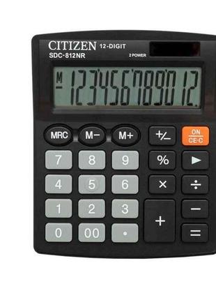 Калькулятор sdc-812nr 12розр. sdc-812nr тм citizen
