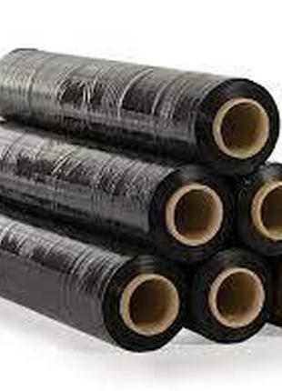 Стрейч пленка черная 50 см 5кг (20мкм) упаковочная