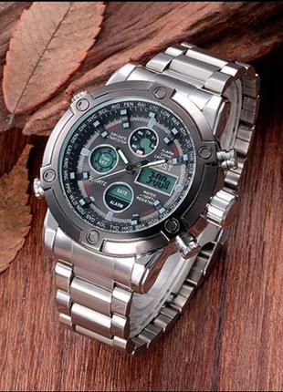 Мужские наручные часы amst mountain steel9 фото