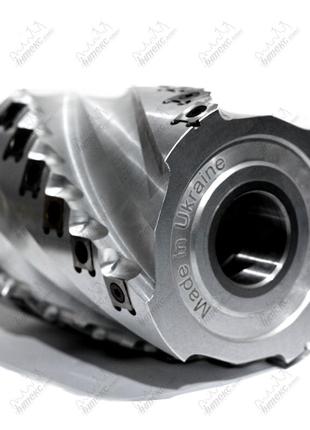 Фреза циліндрична (шейпер/«кукурудза») з гвинтовим розміщенням твердосплавних ножів d=90 b=28..262