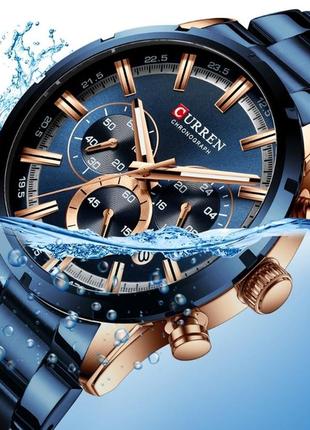Чоловічі наручні годинники curren wild6 фото