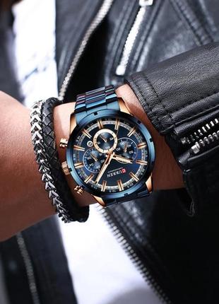 Чоловічі наручні годинники curren wild7 фото