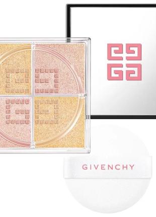 Givenchy prisme libre loose powder highlighter 10 organza or шиммер розсипчастий золотистий золотий рожевий хайлайтер спаркл для обличчя живанши2 фото