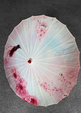 Зонт декоративный китайский по мотивам благословение небожителей