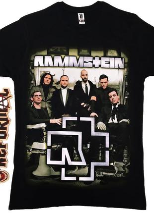 Футболка rammstein (фото группы с лого), размер l