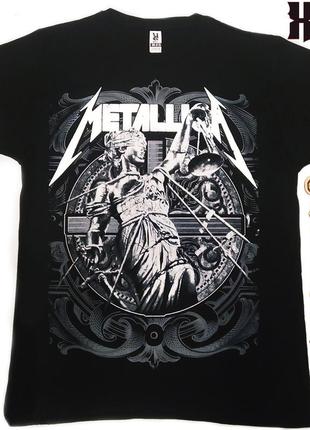 Футболка metallica "and justice for all", чорна, розмір xxl