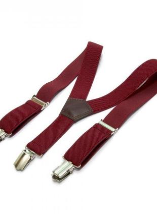 Подтяжки gofin suspenders детские бордовые (pbd-0106) (bbx)