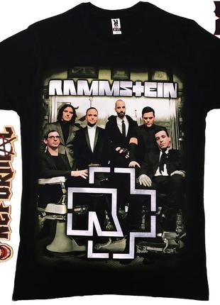Футболка rammstein (фото группы с лого), размер xl