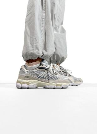 Asics gel-nyc beige/grey 361 фото