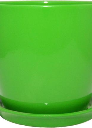 Вазон зеленая сотка сонет премиум 10 х 10 см зелёный (000004522) (bbx)
