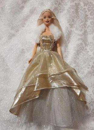 Кукла барби винтаж новогодняя холидей holiday celebration barbie 2000