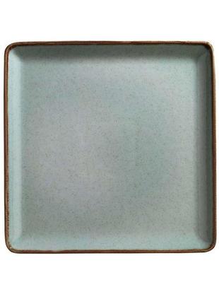 Блюдо квадратное kutahya pearl tan tan-25-du-730-p-03 25х25 см зеленое