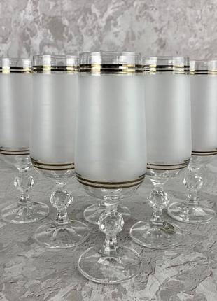 Набір келихів для шампанського 180 мл 6 шт bohemia claudia 40149/23902/180