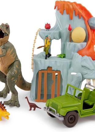 Terra by battat lava mountain t-rex adventure баттат парк юрського періоду пригоди тірекса на горі з лавою