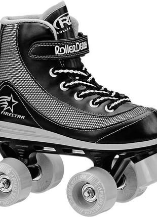 Roller derby firestar youth girl's quad roller skates 4m us 35eu роликові ковзани для початківців