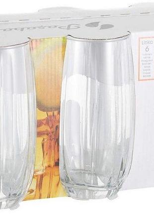 Набір високих склянок pasabahce linka ps-420415-6 500 мл 6 шт