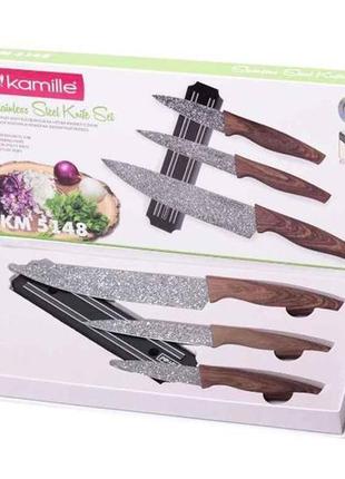 Набір ножів 4пр. (3 ножадержатель) 5148 тм kamille