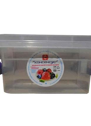 Контейнер 900мл пл. з кришкою з зачепами берлусконі тм консенсус