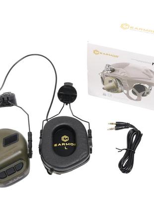 Тактические наушники earmor m31н с креплением