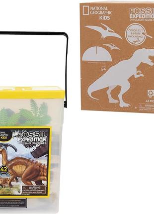 National geographic kids tub of dinosaur toy figures 60224 just play набір звірів динозаври бокс