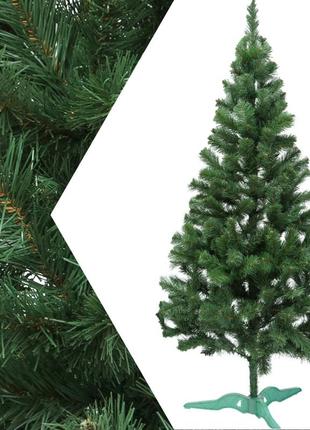 Искусственная ель пвх зеленая 2,2 м "император", красивая классическая новогодняя ( рождественская) елка
