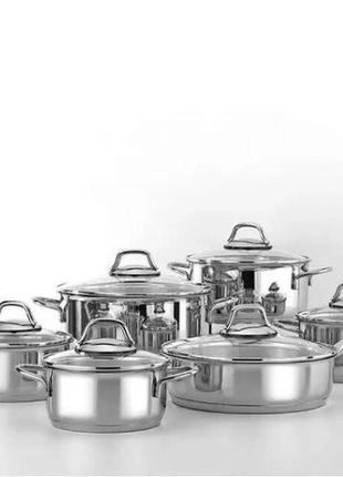 Набор посуды nois profi 830140 12 предметов серебренный