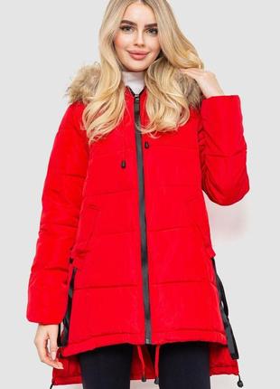 Куртка женская зимняя, цвет красный, 235r1616
