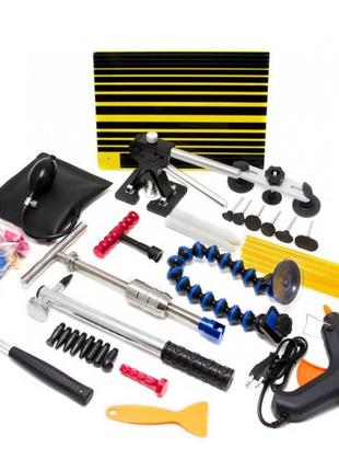 Набор инструментов для безпокрасочного удаления вмятин с термопистолетом 55пр., в сумке f-915m1a | forsage