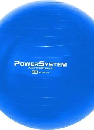М'яч для фітнесу power system ps-4012, 65 см, blue