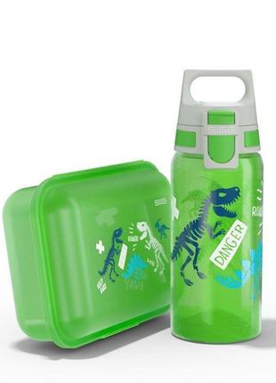 Ланч бокс і пляшка для напоїв 500мл sigg set viva school jurassica 6017.80