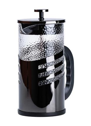 Стеклянный чайник для заварки френч пресс для кофе чайник заварочный с фильтром 1 л `gr`