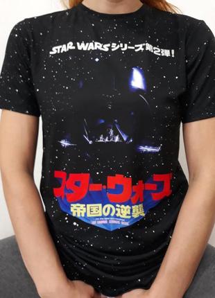 Креативна футболка з принтом "зоряні війни" розмір s hype