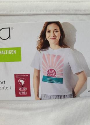 Женская футболка белая esmara / германия размер м